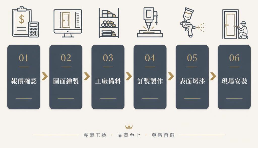 防盜窗製作流程說明